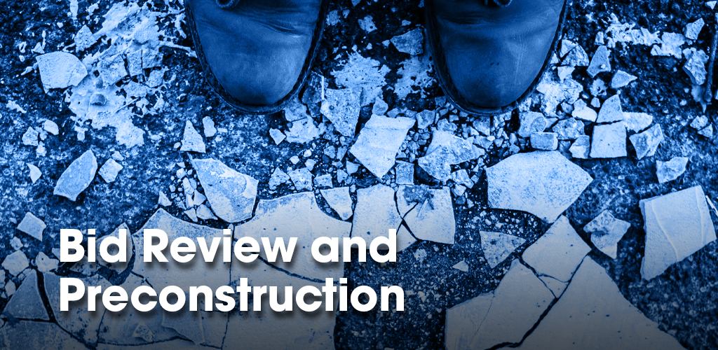 Bid review and preconstruction banner image